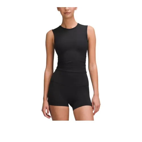 Lululemon Ribbed Back-TwistAll It Takes Tank Tops Women's Black