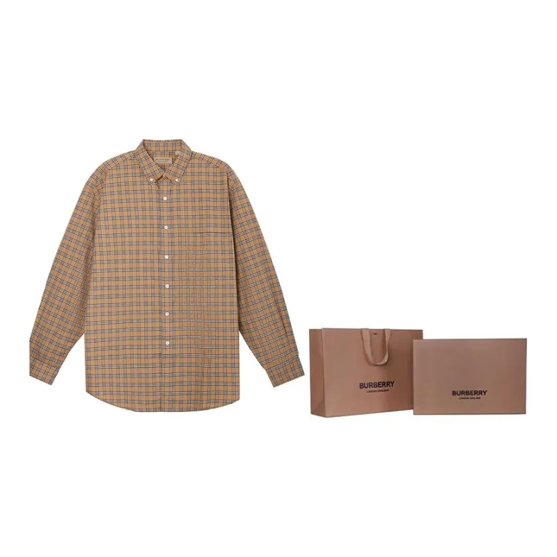 Burberry Small Scale Check Cotton Shirt-4