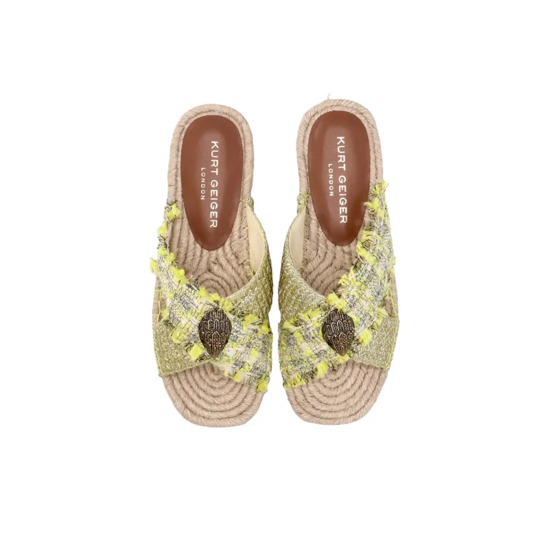 Kurt Geiger London Kensington Slide Slippers Women's Green-3