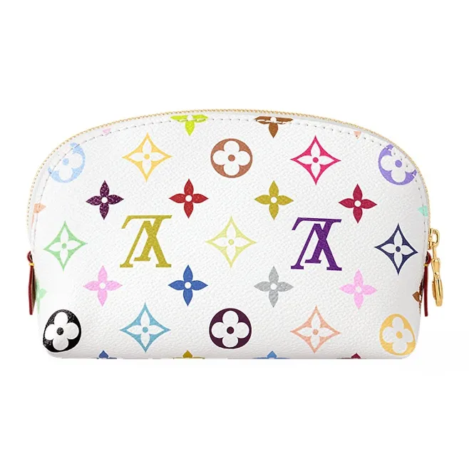 LOUIS VUITTON X Takashi Murakami Cosmetic Pouch Pm White Multicolored-2