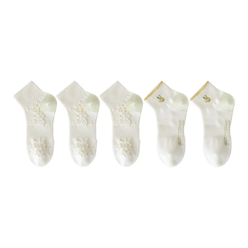 Lan Miao Ankle Socks Women's 5 Pack-10
