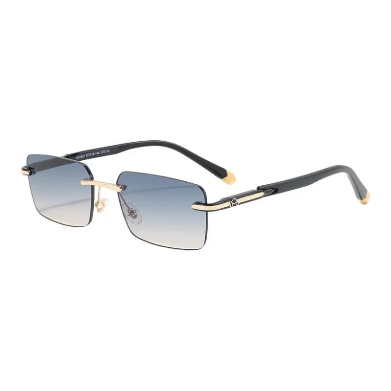 Sagawa Metal TR/Memory Plastic Square Sunglasses Unisex-2