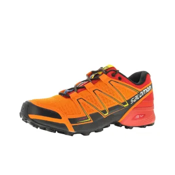SALOMON Speedcross Vario Anti Slip Wear Resistant Low Top Trail Running Shoes Men's Orange Red