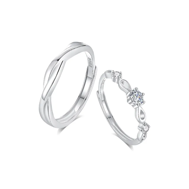 BLANK IN BLANK Zircon Rings Unisex Girlfriend Birthday Confession Box-0