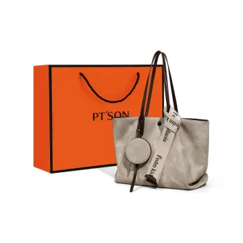 PT'SON Synthetic Leather Tote Bag, Shopping Bag, Shoulder Bag Women's Green