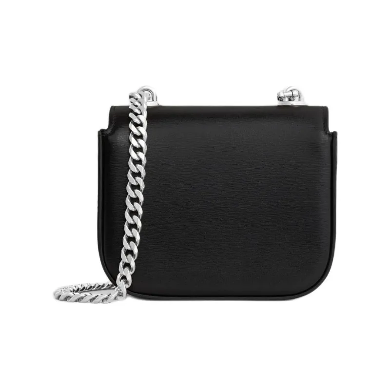 CELINE Triomphe Shiny Calfskin Crossbody Bag, Shoulder Bag Mini Women's Black-2