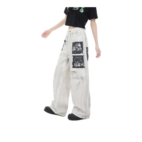 Beam Mix With Kimchi Jeans Unisex White