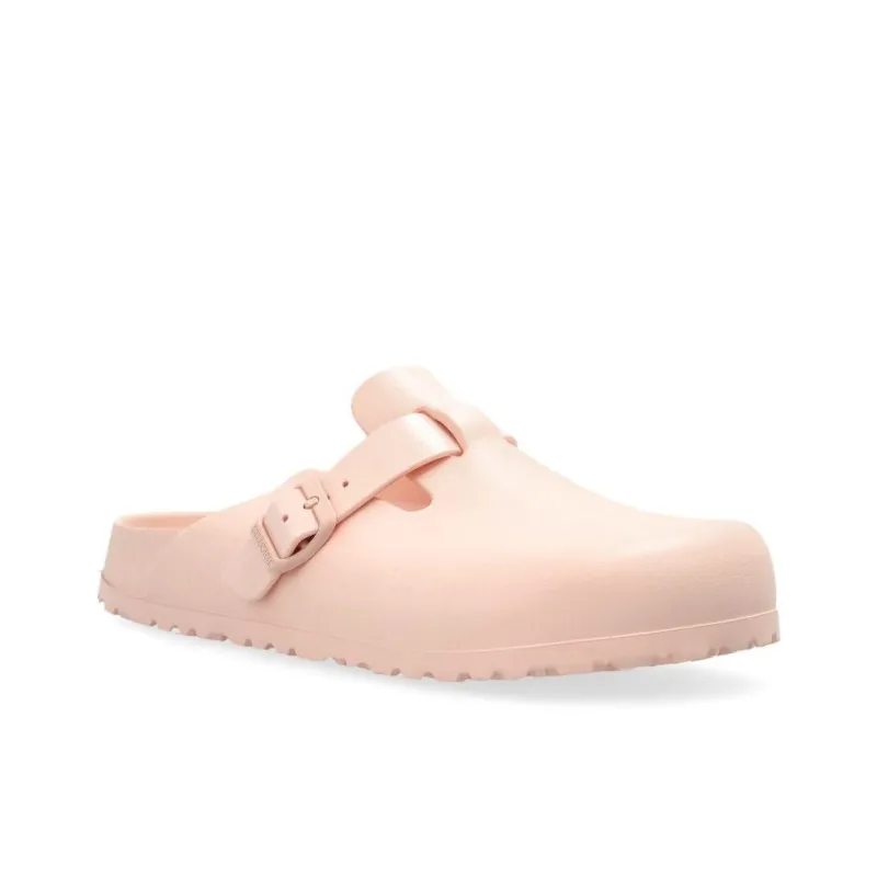Birkenstock Boston Rubber Sole Abrasion Resistant Slip Resistant Closed Toe Slippers Women's Pink-1