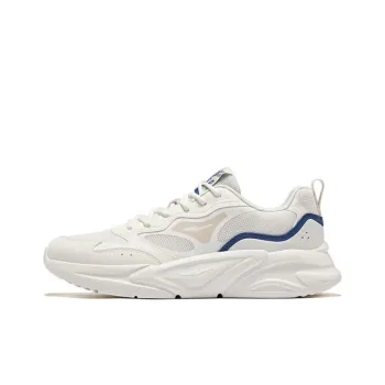 Erke Anti Slip And Wear Resistant Coverage Low Top Casual Shoes Men's Beige Blue