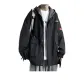Black-[Spring Fall]Mock Two-Piece Workwear Jacket