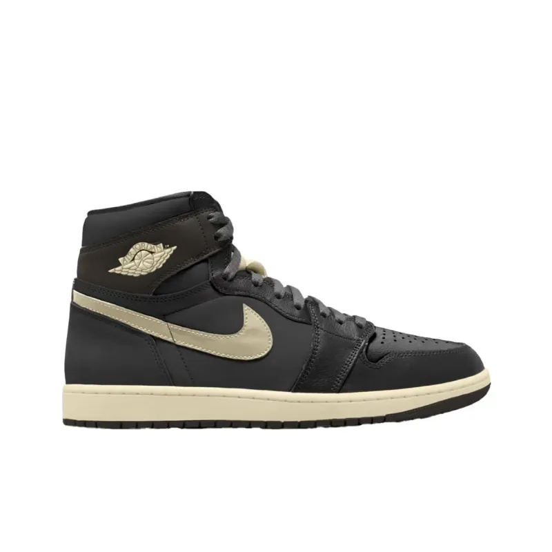 Jordan Air Jordan 1 Anti-Slip Wear-Resistant High-Top Vintage Basketball Shoes Unisex Black-1