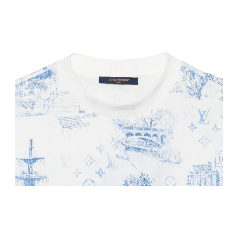 LOUIS VUITTON Printed Cotton Pique T Shirt-2