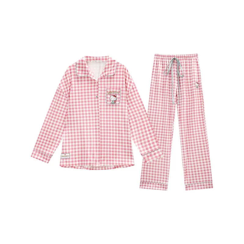 GUKOO x Hello Kitty Pajama Set Women's Tangerine Pink-0