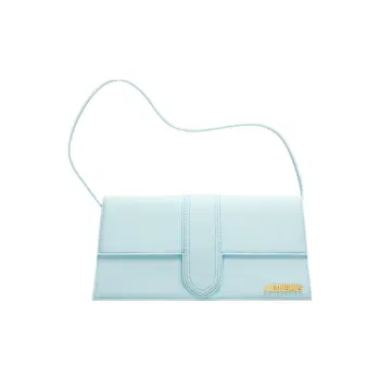 Jacquemus Cow Leather Portable Crossbody Bag Shoulder Bag Women's Light Blue