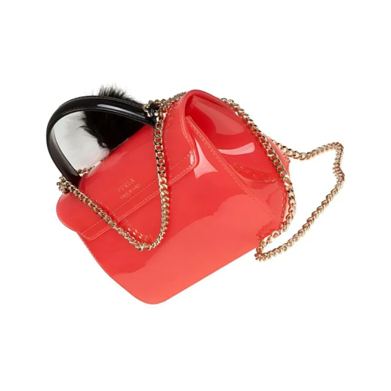 Furla Candy PVC Shoulder Bags Handbags Mini Women's Pink-3