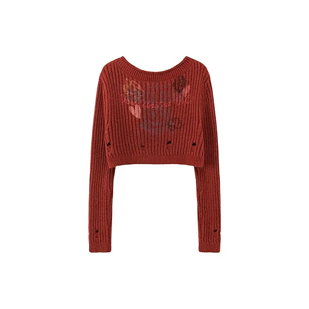CHUU Knitwear Women's Vintage Red-1