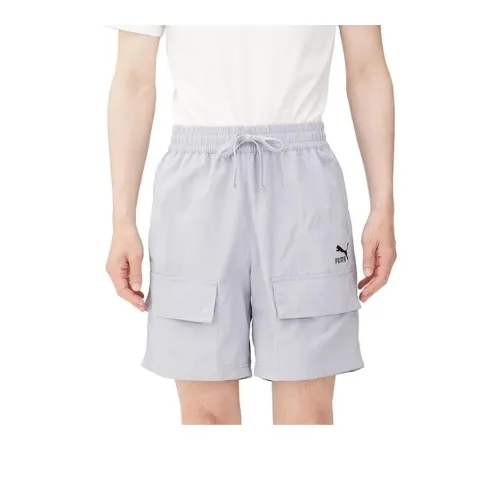 PUMA Casual Shorts Men's Light Gray