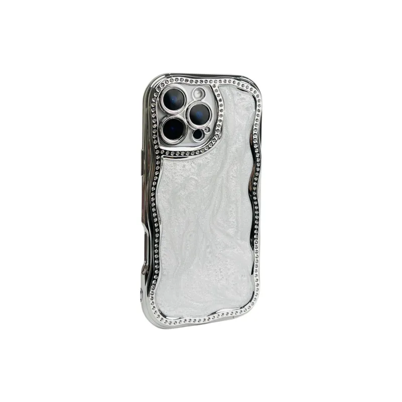 Wei Xin Acrylic Material Glue Drip Glitter Phone Cases Compatible With IPhone 16/15 Pro Max/Apple 13/14 Pro/Max-4