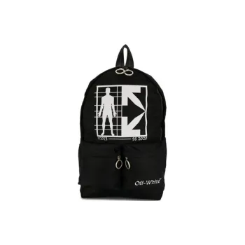 OFF-WHITE Polyester Backpack Men's Black