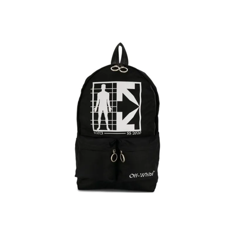OFF-WHITE Polyester Backpack Men's Black-0