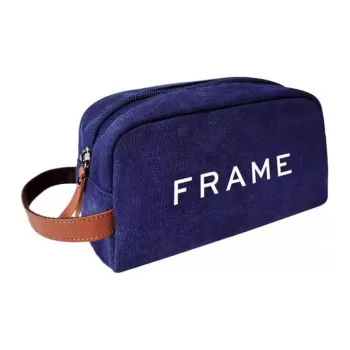 FRAME Denim Toiletry Bag Small Size Unisex Blue