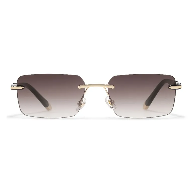 Sagawa Metal TR/Memory Plastic Square Sunglasses Unisex-5