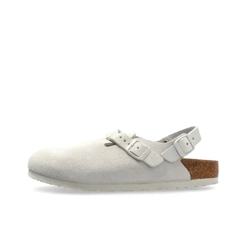 Birkenstock Tokio Cork Sole Abrasion Resistant Slip Resistant Closed Toe Slippers Women's White