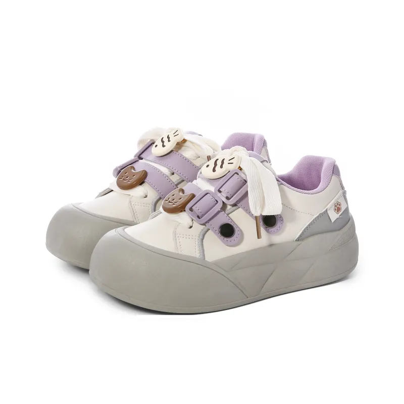 Lovely You Lightweight Anti Slip And Wear Resistant Low Top Skateboard Shoes Women's-44