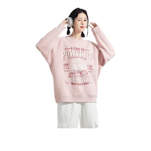 Tonlion Sweatshirts Women's Dirty Pink