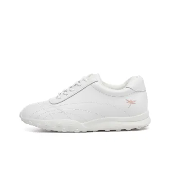 RED DRAGONFLY Casual Athletic Shoes Abrasion Resistant Low Top Small White Shoes Flat Travel Shoes Women's