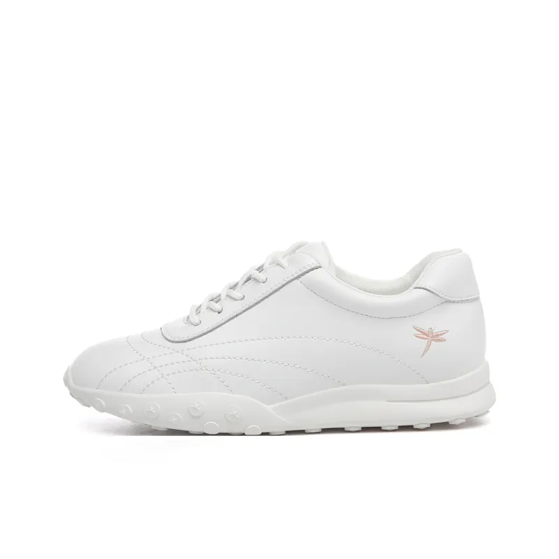 RED DRAGONFLY Casual Athletic Shoes Abrasion Resistant Low Top Small White Shoes Flat Travel Shoes Women's-0