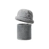Gray-Winter Thermal Two-Piece Set