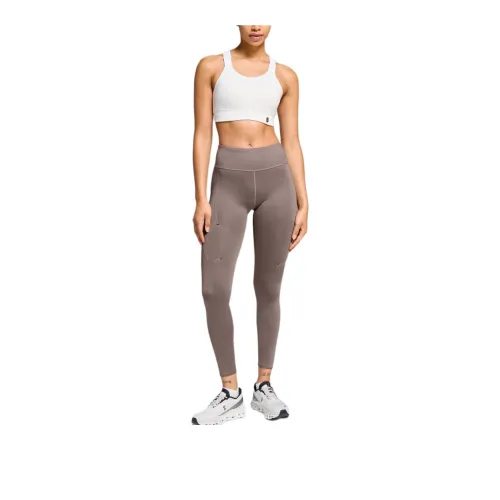 On Performance Tights 7/8 Athletic Trousers Women's Dark Brown
