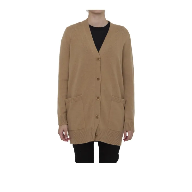 MaxMara Villar V Neck Long Sleeved Cardigan-2