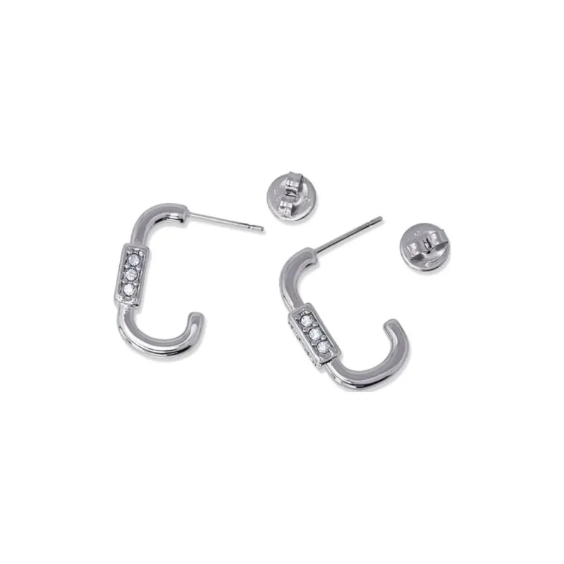 ANARTXY Surgical Steel Zircon Earrings Women's Gold/Silver-4