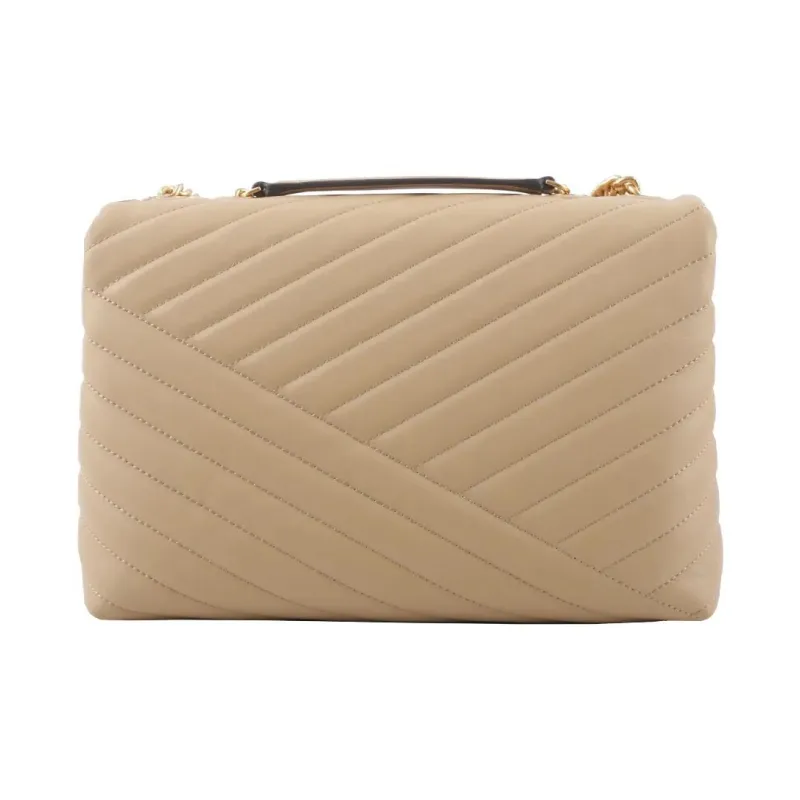 TORY BURCH Kira Quilting Leather Crossbody Bag Shoulder Bag Women's Desert Dunes-2