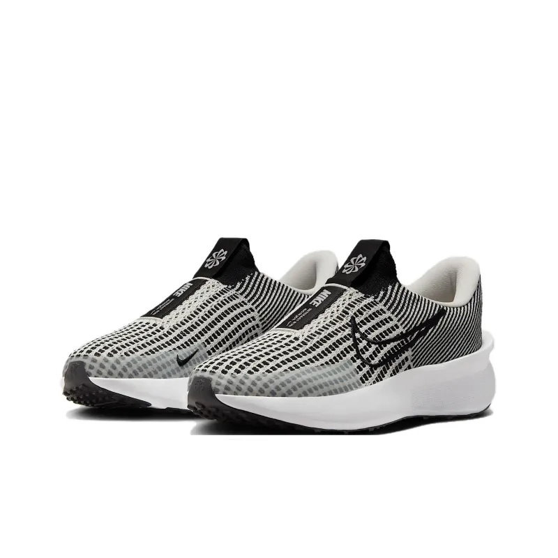 Nike Interact Run EasyOn Light Bone White Black Women's-2