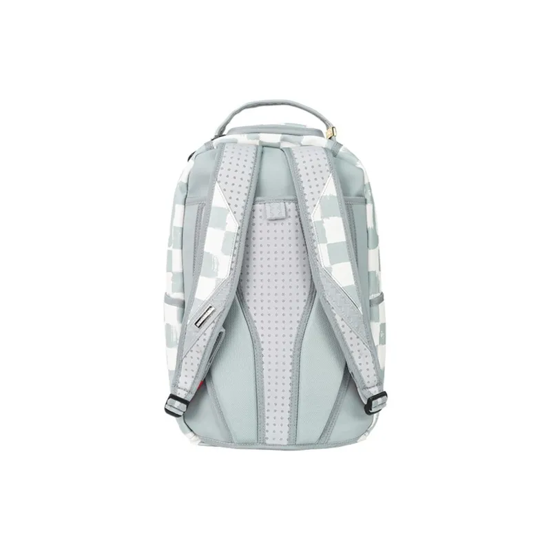 SPRAYGROUND PVC Polyvinyl Chloride Backpack Regular Unisex Gray White-4