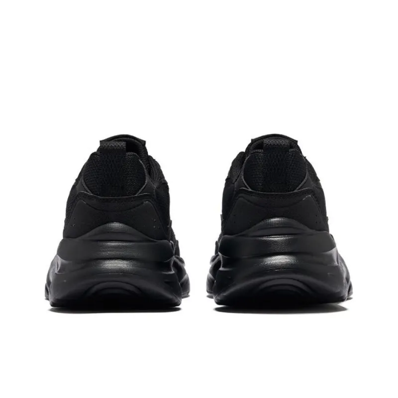 Erke Anti Slip And Wear Resistant Breathable Low Top Casual Shoes Men's Jet Black-4