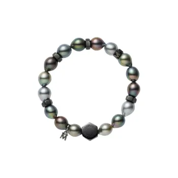 MIKIMOTO Pearl Elastic Thread Polyester Metal Bracelets Unisex Multicolor