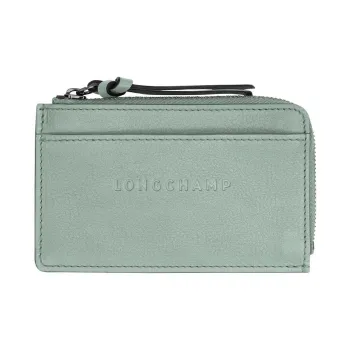LONGCHAMP 3D Calfskin Card Holder Women's Light Blue