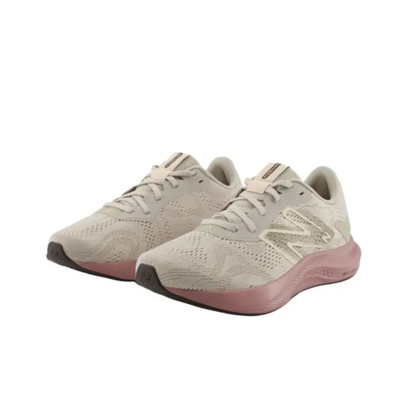 New Balance Anti-Slip Wear-Resistant Low-Top Casual Running Shoes Women's Beige Pink-1