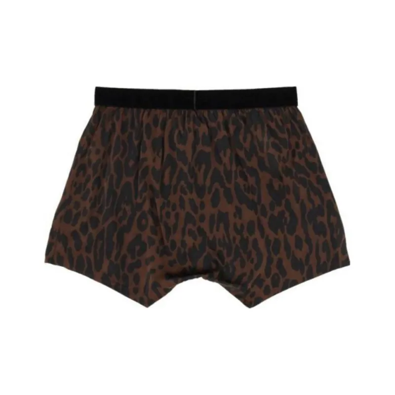 TOM FORD Leopard Printed Logo Waistband Boxers-1