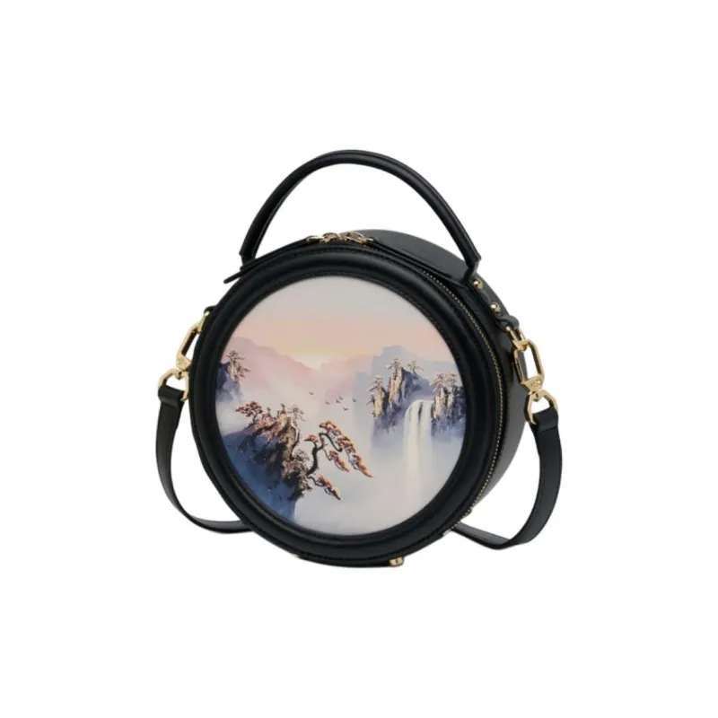 ZOOLER Cow Leather One Shoulder Crossbody Handbag Trumpets Women's Elegant White/Han Dynasty Black-5