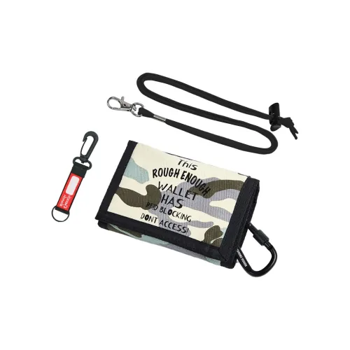 Rough Enough Canvas Coin Purse Card Holder Wallet Unisex Multicolor