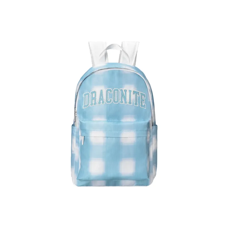 QRST Polyester Backpack Regular Unisex Blue White-0