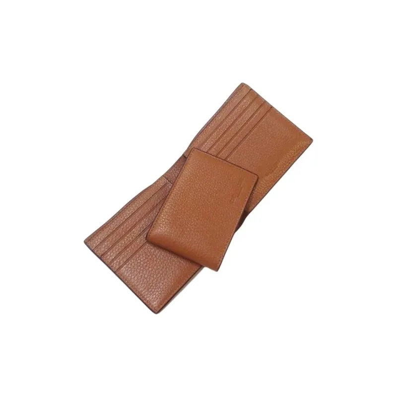 COACH 3 IN 1 Wallet High-Quality Pebbled Leather Wallet Mini Women's Brown-2