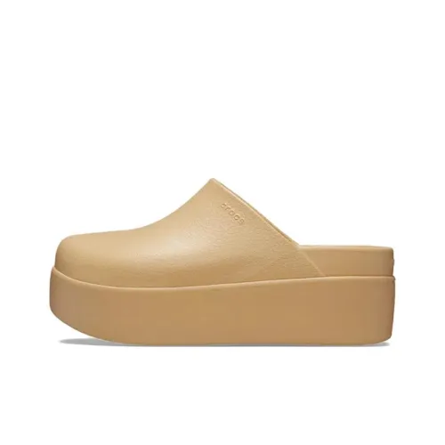 Crocs EVA Abrasion-Resistant Wrap-toe Slippers Women's Wheat Gold