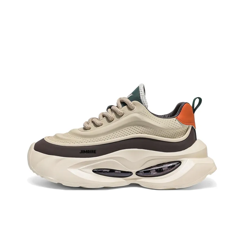 King Jinmai Cushioning Anti Slip And Wear Resistant Height Increasing Low Top Chunky Sneakers Men's-5