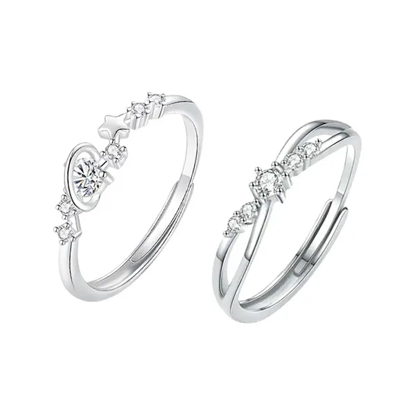 ZHIAIYONGHENG 999 Fine Silver Rings Unisex-12